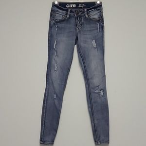Warehouse One, Mid Rise skinny jeans